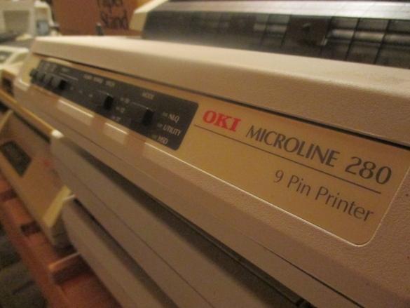 OKI ML280 ML 280 Dot Matrix Line Printer Parallel + Serieel, Computers en Software, Printers, Niet ingevuld, Gebruikt, Matrix-printer