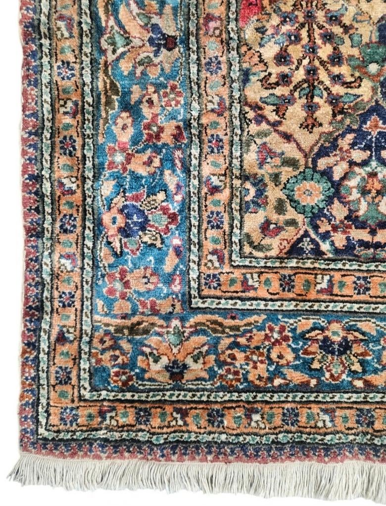 Handgeknoopt oosters wol Kayseri tapijt floral 119x177cm, Persian Perzisch vintage oosters hype, Crème, 100 tot 150 cm, HYPE POP-UP