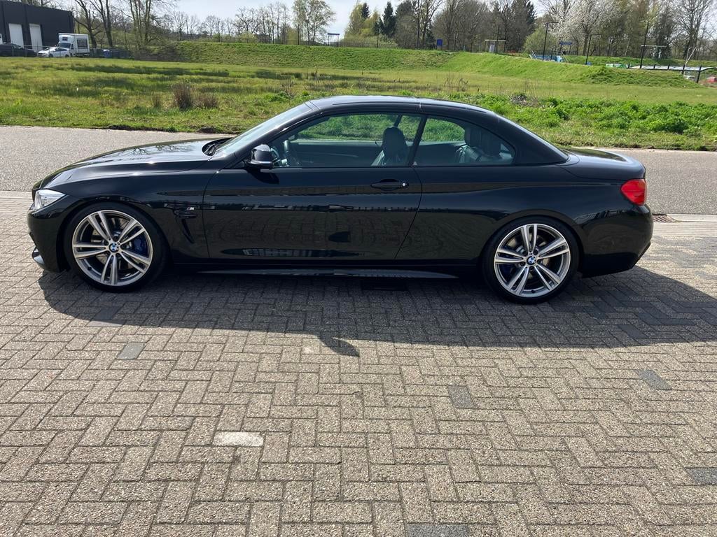 BMW 4-Serie 435IA 3.0 Cabrio 2014 Zwart, Auto's, BMW, Achterwielaandrijving, Zwart, 4-Serie, Cabriolet