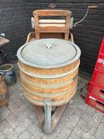 Antieke Miele houten wastobbe met wringer - Decoratief, Ophalen of Verzenden, Niet werkend