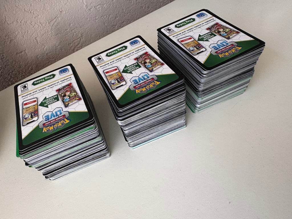 Pokémon live code kaarten, Ophalen, Zo goed als nieuw
