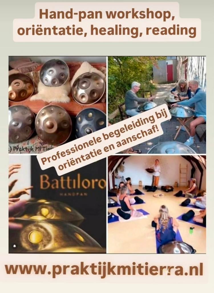 Verkoop,workshop handpan bespelen en reading!, Ophalen, Nieuw