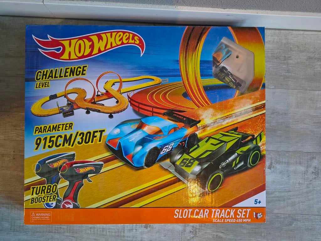 Hot Wheels racebaan slotcar set, Kinderen en Baby's, Speelgoed | Racebanen, Ophalen, Racebaan, Zo goed als nieuw, Hot Wheels