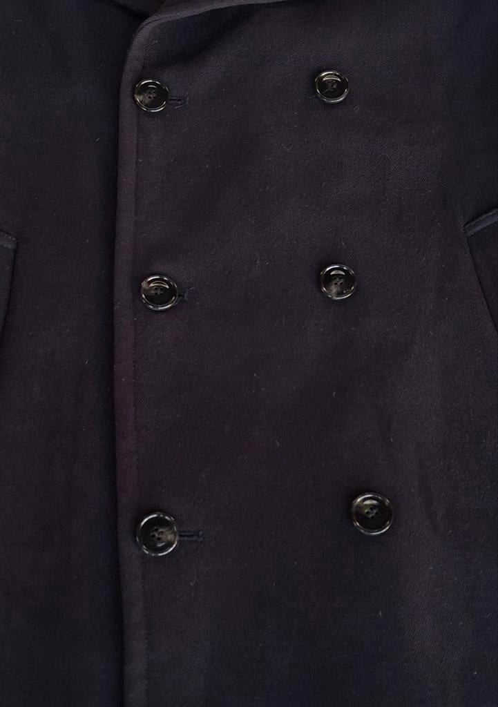 H&M Peacoat - Donkerblauwe Wollen Jas Maat M, Kleding | Heren, Jassen | Winter, Zo goed als nieuw, Maat 48/50 (M), Blauw, Ophalen of Verzenden