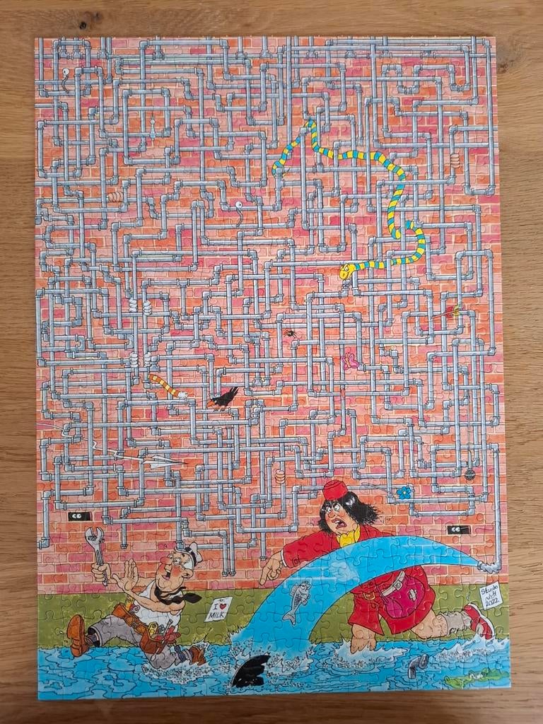 Jan van Haasteren Waar is het lek? Expert 5 Comic Puzzle, Ophalen of Verzenden, 500 t/m 1500 stukjes, Zo goed als nieuw, Legpuzzel