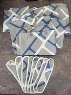 Gordijnen set - Isabella standard Collage Blue 8 stks., Ophalen of Verzenden, Zo goed als nieuw