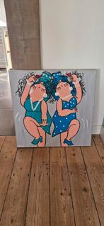 Schilderij Dikke dames, Ophalen