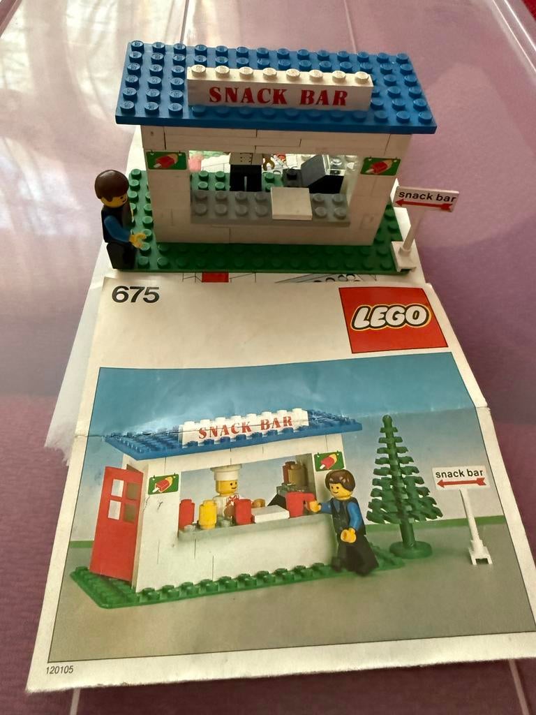 Lego 675 Snack Bar - Vintage Set met Handleiding, Kinderen en Baby's, Speelgoed | Duplo en Lego, Ophalen, Gebruikt, Complete set