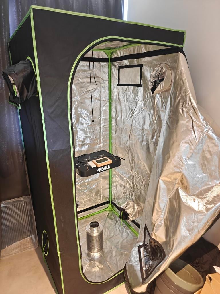 Kweektent compleet met groeilamp, filter en sensoren, Tuin en Terras, Kweekspullen, Ophalen