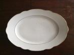 Ovale serveerschaal met gouden rand, Ophalen of Verzenden