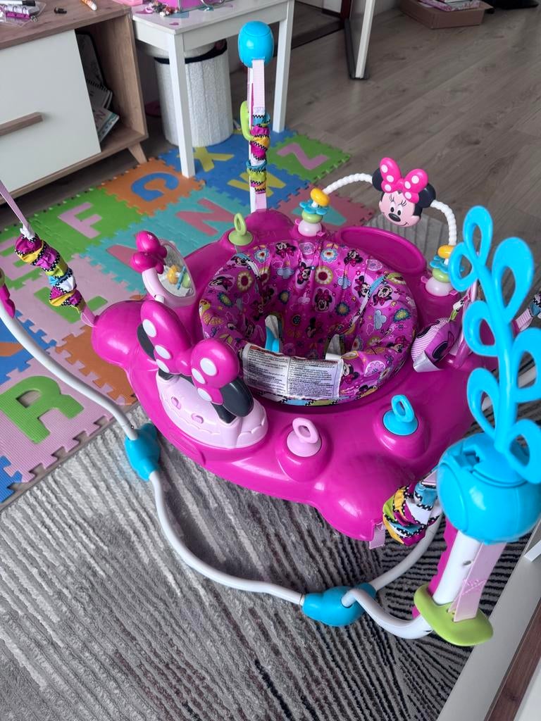 Baby Jumper - Roze Speelplezier, Kinderen en Baby's, Speelgoed | Babyspeelgoed, Ophalen, Zo goed als nieuw, Overige typen, Met geluid