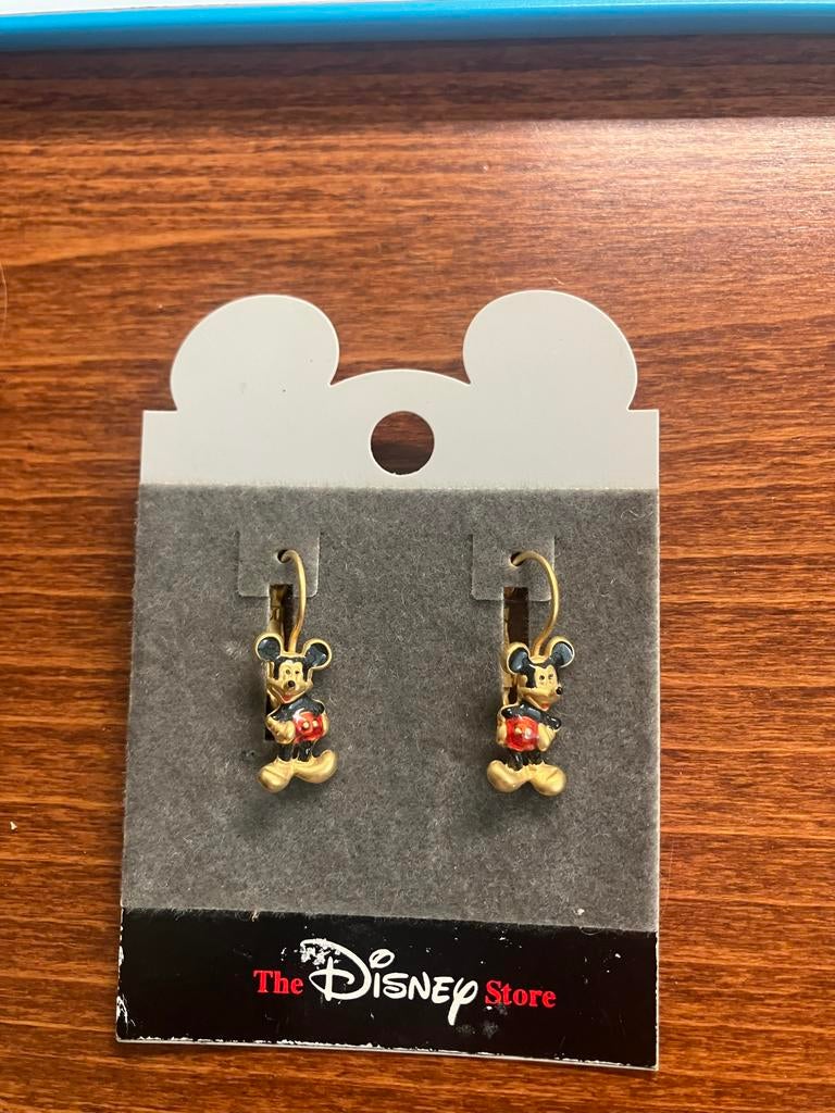 Disney Mickey Mouse Oorbellen (voor gaatjes) - Nieuw in verp, Overige materialen, Hangers, Nieuw, Ophalen of Verzenden