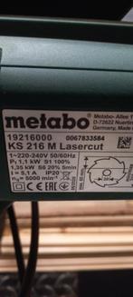Metabo KS 216 M Lasercut Afkortzaag, Doe-het-zelf en Verbouw, Gereedschap | Zaagmachines, Ophalen, Gebruikt, 70 mm of meer, 600 tot 1200 watt