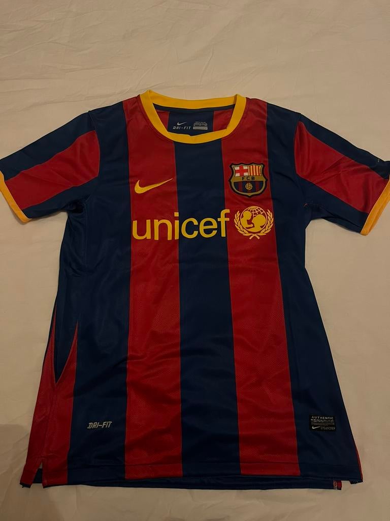 FC Barcelona retro voetbalshirt Messi, Ophalen of Verzenden, Zo goed als nieuw, Shirt