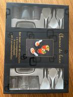 Amuse de luxe set met lepels, glaasjes, schaaltjes, Overige typen, Ophalen of Verzenden, Effen, Glas