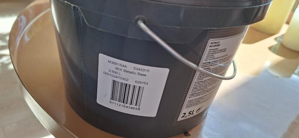 Metallic verf, Doe-het-zelf en Verbouw, Verf, Beits en Lak, Ophalen, Wit, Nieuw, Verf