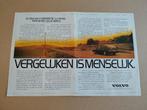 Reclame (uit oud tijdschrift) Volvo 360 (1985), Verzenden, Gebruikt, Auto's