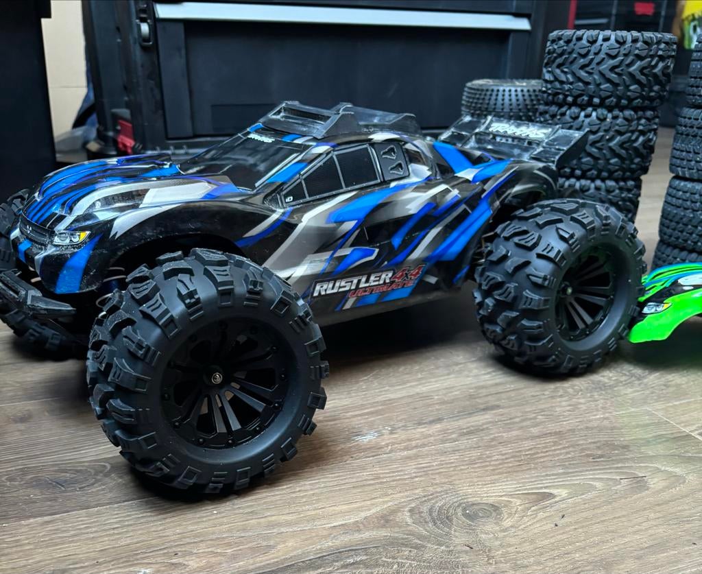 Traxxas Rustler VXL Ultimate 4x4 RC Auto, Hobby en Vrije tijd, Modelbouw | Radiografisch | Auto's, Elektro, Gebruikt, Auto offroad