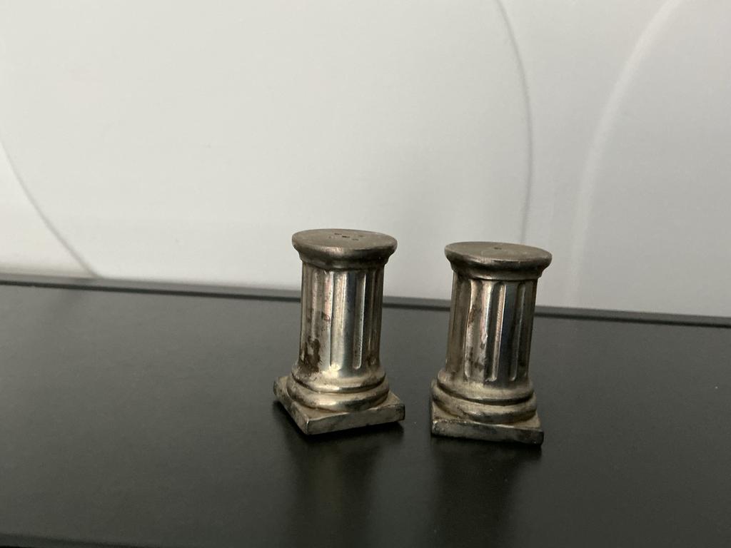 Vintage Peper en zout stel, Overige materialen, Gebruikt, Overige typen, Ophalen of Verzenden