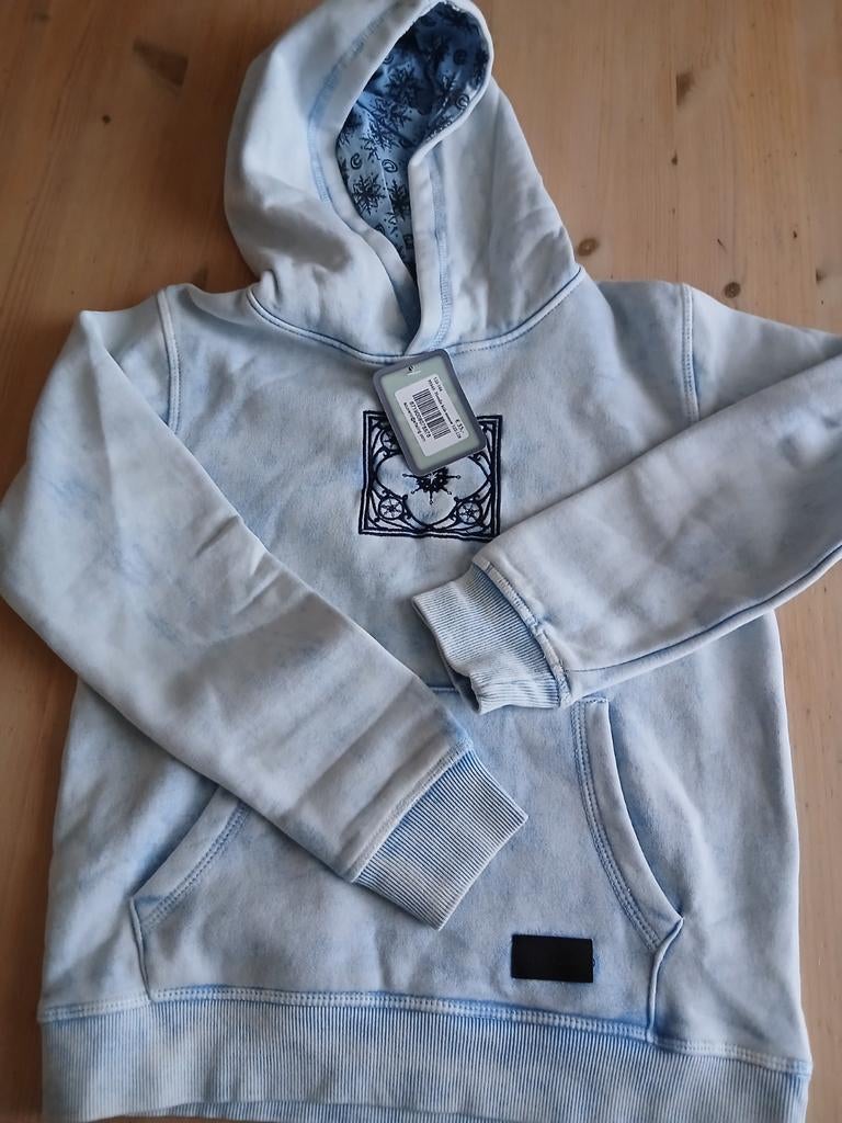 Sweatshirt hoodie Efteling 122/128 " sneeuw" lichtblauw, Ophalen of Verzenden, Nieuw, Kleding