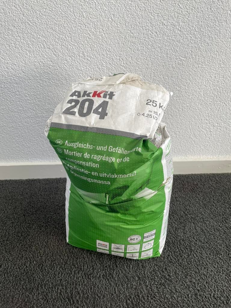 Akkit 204 Uitvlakmortel/egalisatie 19kg, Ophalen
