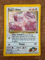 Koga's Ditto Pokémon kaart, Ophalen of Verzenden, Gebruikt, Losse kaart, Foil