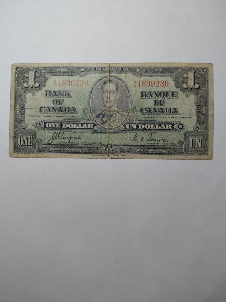 Canada 1 dollar 1937, Ophalen of Verzenden, Noord-Amerika
