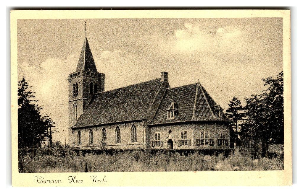 Blaricum, Herv.Kerk, Verzenden, 1940 tot 1960, Ongelopen, Noord-Holland