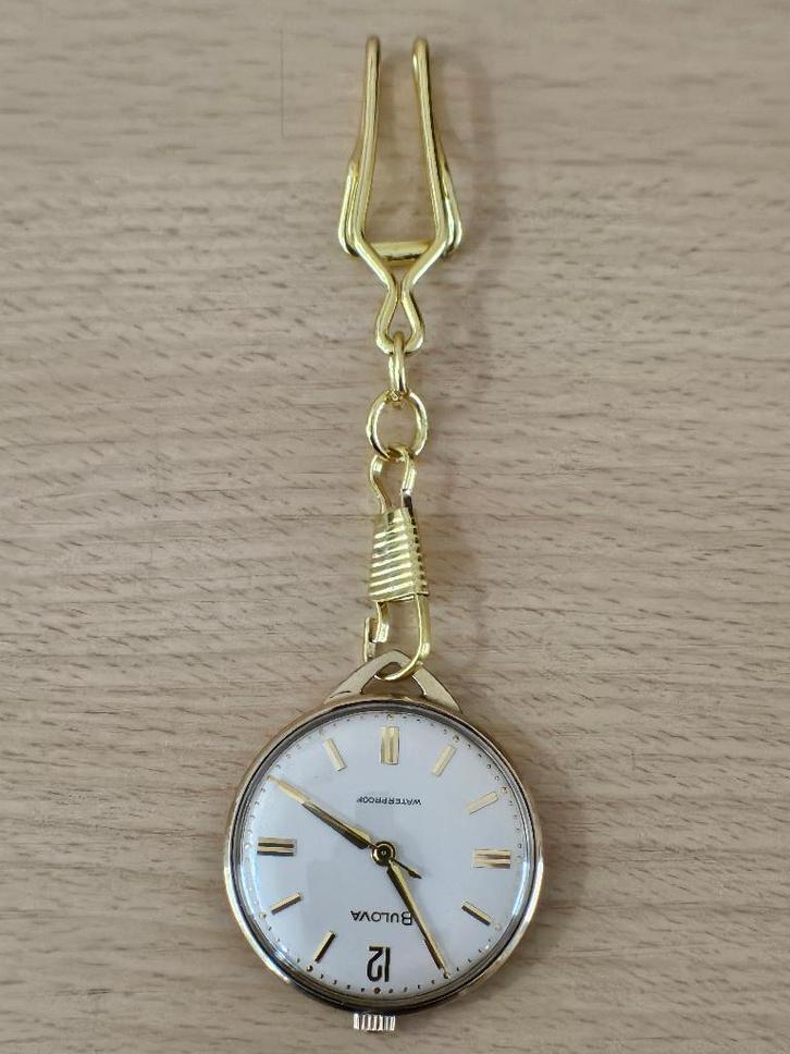 Bulova verpleegsters horloge Heren/Dames., Sieraden, Tassen en Uiterlijk, Horloges | Dames, Gebruikt, Overige merken, Goud, Overige materialen