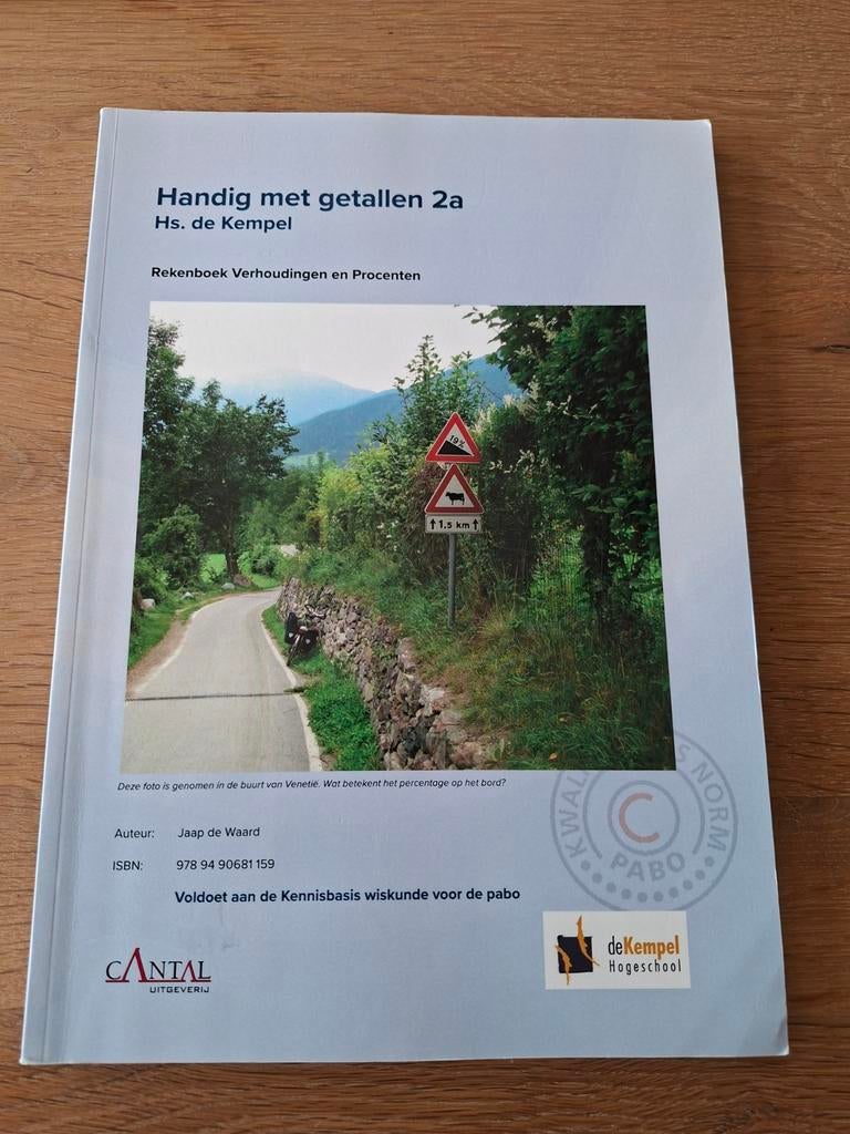 Studieboek Handig met getallen 2A, Ophalen of Verzenden, Beta, Zo goed als nieuw, HBO