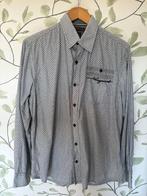 Vanguard blauw wit overhemd medium, Blauw, Zo goed als nieuw, Vanguard, Halswijdte 39/40 (M)