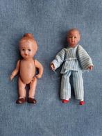 Vintage poppenhuispopjes 2x, Verzamelen, Poppenhuizen en Toebehoren, Ophalen of Verzenden, Gebruikt, Poppenhuis