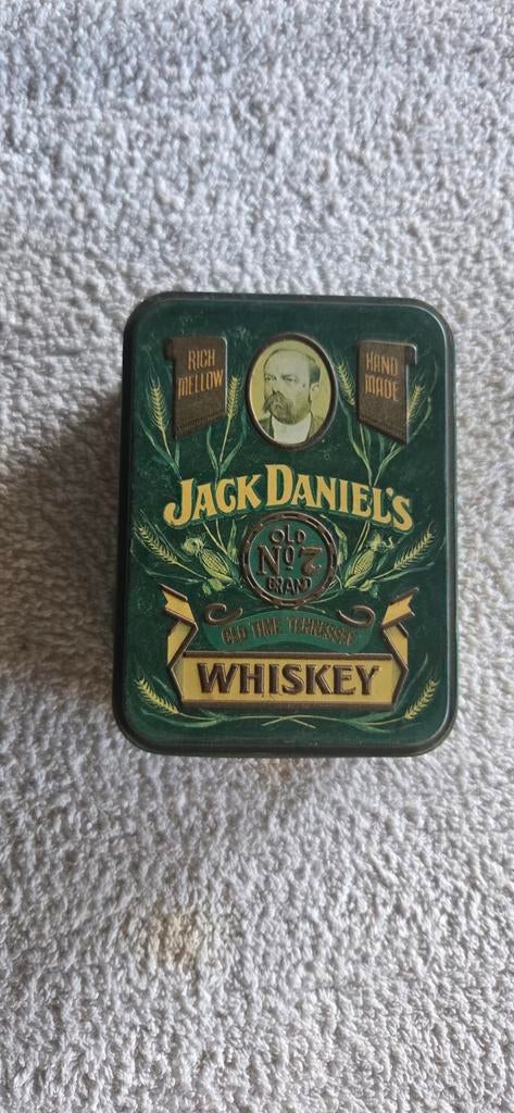 Zeldzaam Jack Daniel's Whiskey Blik - Hudson-Scott & Sons, Verzamelen, Blikken, Ophalen of Verzenden