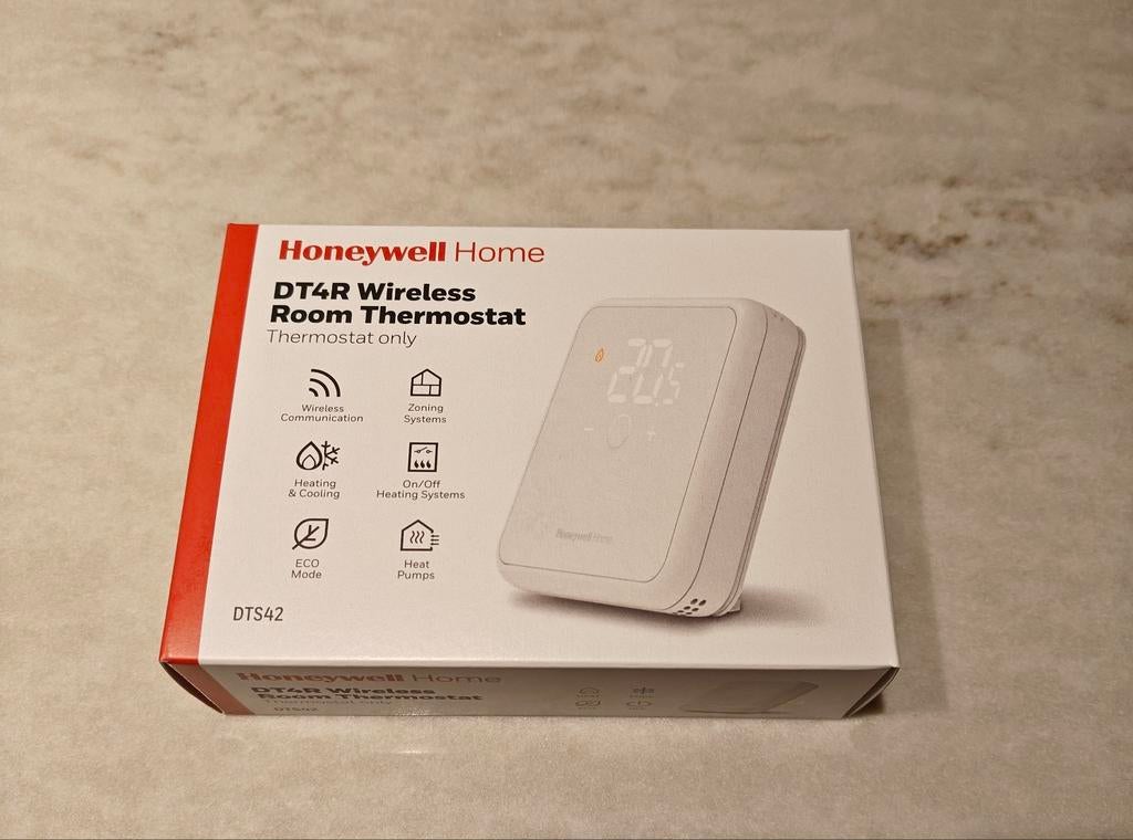 Nieuwe Honeywell Home DT4R draadloze kamerthermostaat wit, Ophalen