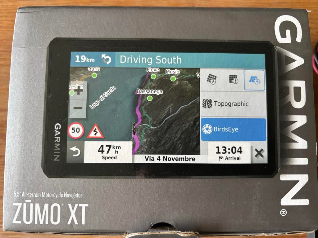Garmin Zumo XT motor navigatie met BMW adapter, Motoren, Ophalen of Verzenden, Zo goed als nieuw