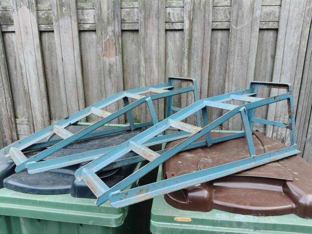 Set van 2 oprijbokken voor auto, Auto diversen, Autogereedschap, Ophalen, Gebruikt