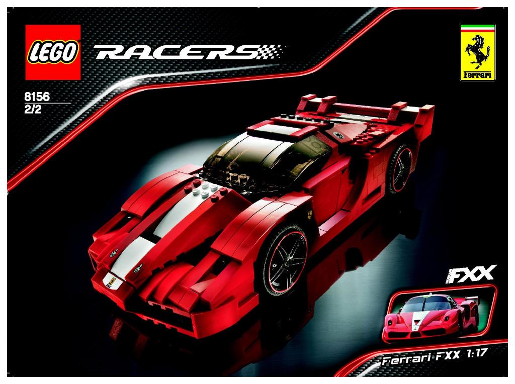 Lego Racers 8156 - Ferrari FXX 1:17, Kinderen en Baby's, Speelgoed | Duplo en Lego, Gebruikt, Lego, Compleet, Ophalen of Verzenden