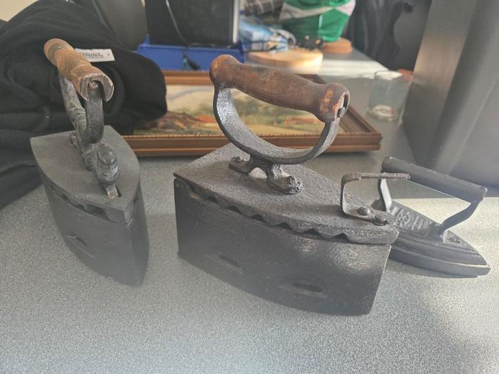 Antieke Kolenstrijkijzers (Box Irons) - Decoratief & Uniek, Antiek en Kunst, Antiek | Overige Antiek, Ophalen