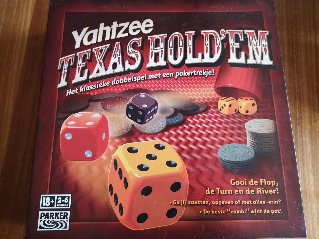 Yahtzee Texas hold'em Dobbelspel, Ophalen of Verzenden, Zo goed als nieuw