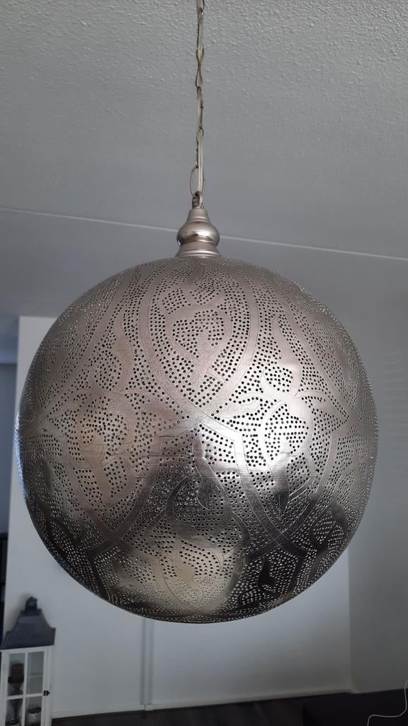 Handgemaakte Egyptische Oosterse Hanglamp Filigrain, Ophalen of Verzenden, Nieuw, Minder dan 50 cm