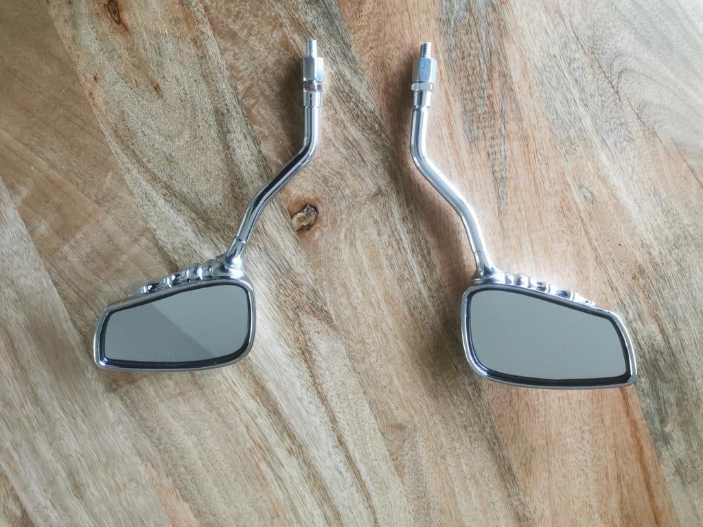 Motorfiets spiegels met skelet hand design, Ophalen of Verzenden, Zo goed als nieuw