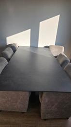 Moderne HPL Eettafel met Leather Design, Huis en Inrichting, Tafels | Eettafels, Ophalen, 100 tot 150 cm, 200 cm of meer, Zo goed als nieuw