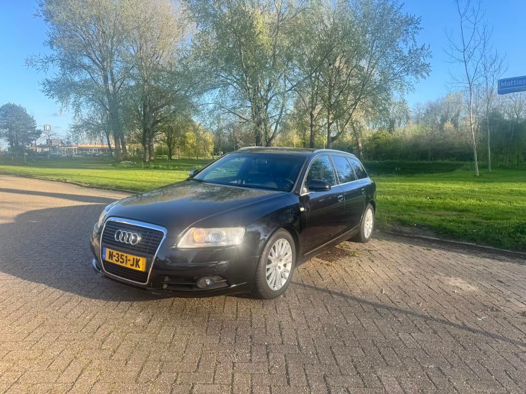 Audi A6 3.2 FSI 188KW Avant Quattro AUT 2008 Zwart, Auto's, Automaat, 1715 kg, Zwart, Stationwagon