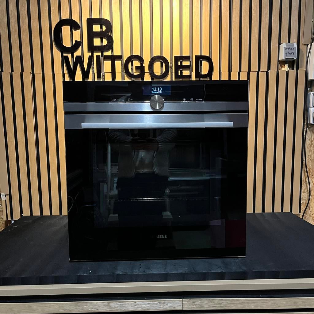 Luxe IQ700 siemens combi oven magnetron 60cm hoog, Ophalen, 60 cm of meer, Zo goed als nieuw, Oven met grill