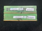 2x 8GB DDR4 RAM Geheugenmodules (PC4-2133P & PC4-2666V), Server, DDR4, 8 GB, Ophalen of Verzenden