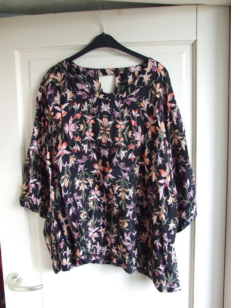 Adia gebloemde blousetop maat 46/48, Overige kleuren, Maat 46/48 (XL) of groter, Ophalen of Verzenden, Adia