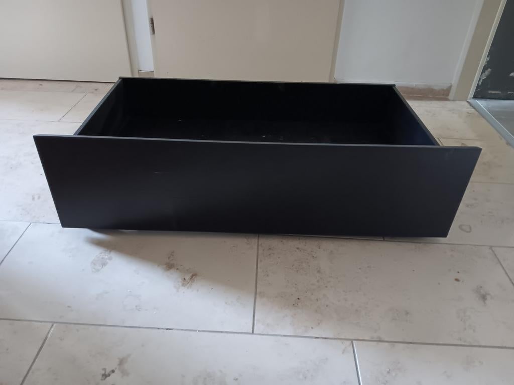 2 zwarte bedlades van ikea, Huis en Inrichting, Kasten | Ladekasten, Ophalen, 25 tot 50 cm, 50 tot 100 cm, Minder dan 100 cm