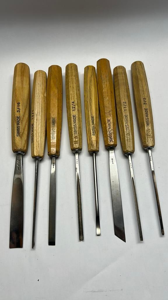 8 pfeil gutsen ( swiss made guts beitels ), Ophalen of Verzenden, Meerdere media