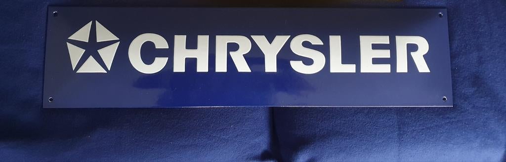 Prachtig  Chrysler Emaillen Bord., Verzamelen, Ophalen of Verzenden, Nieuw, Auto's