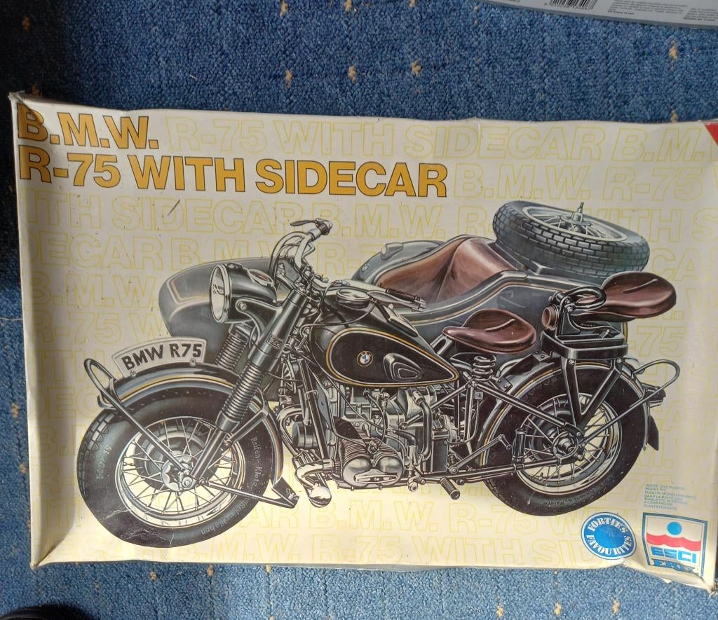 Bouwpakket BMW zijspan, Overige merken, Nieuw, Ophalen of Verzenden, Groter dan 1:32